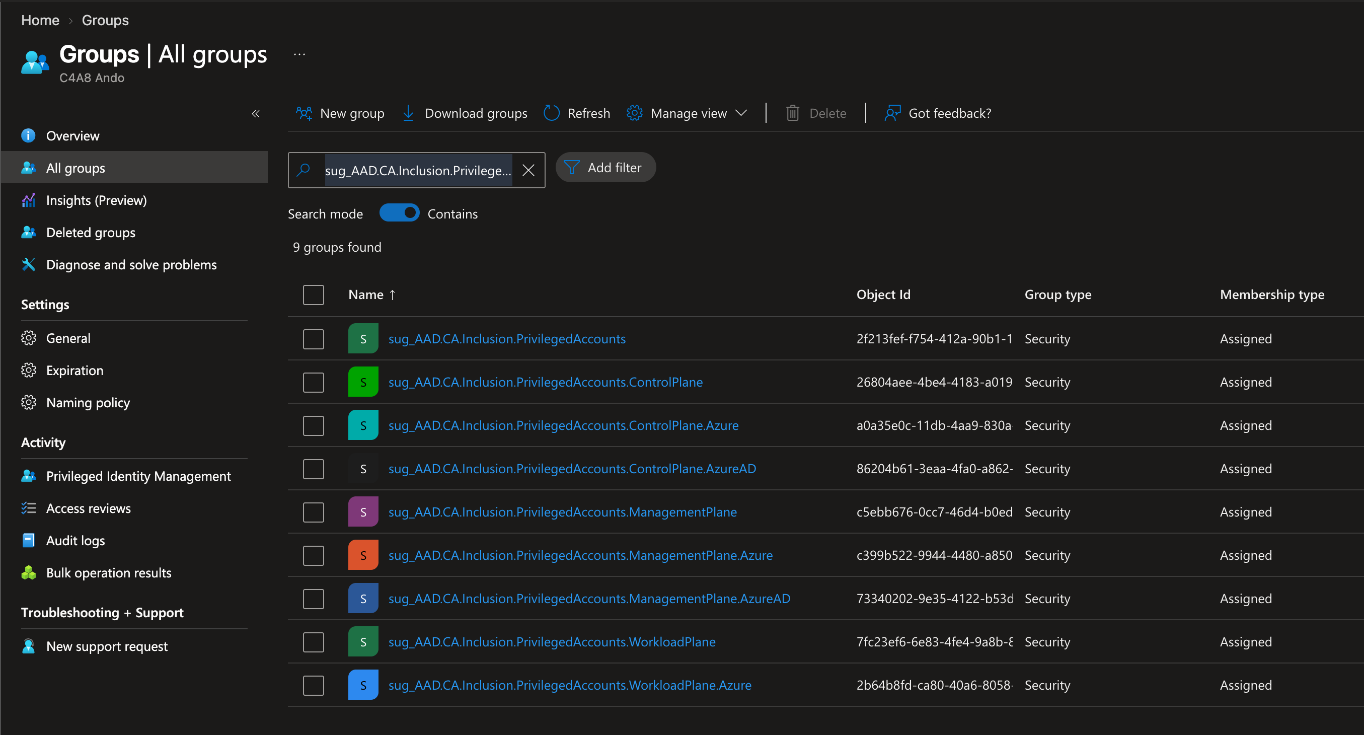 Conditional Access targeting groups generated by EntraOps